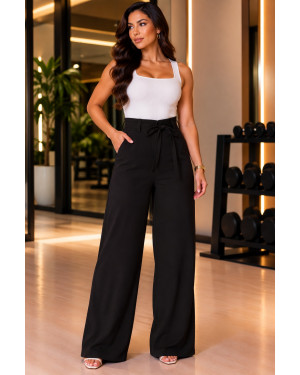 Calça Feminina Pantalona Preto | Moda Evangelica